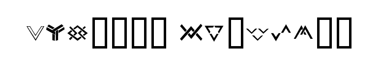 Chevron Dingbats font preview