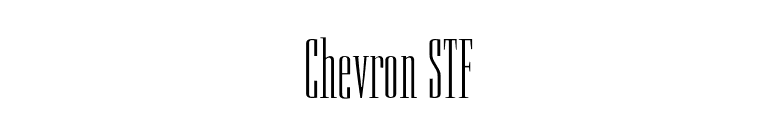 Chevron STF font preview