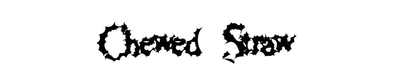 Chewed Straw font preview
