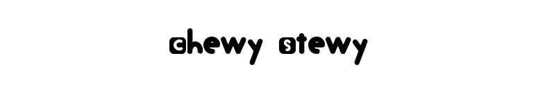 Chewy Stewy font preview