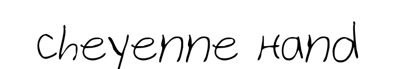 Cheyenne Hand font preview