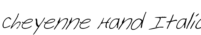Cheyenne Hand Italic font preview