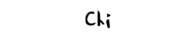 Chi font preview