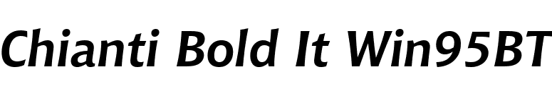 Chianti Bold It Win95BT font preview