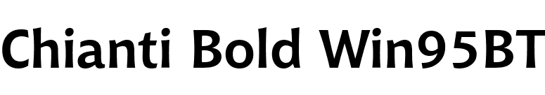 Chianti Bold Win95BT font preview