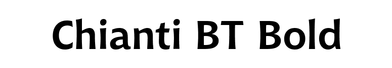 Chianti BT Bold font preview