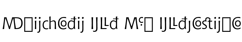 Chianti Ext BT Extension font preview