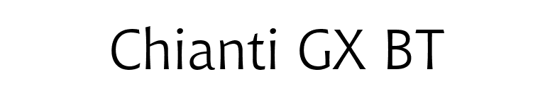 Chianti GX BT font preview
