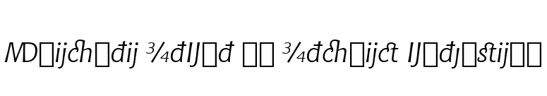 Chianti ItExt BT Italic Extension font preview