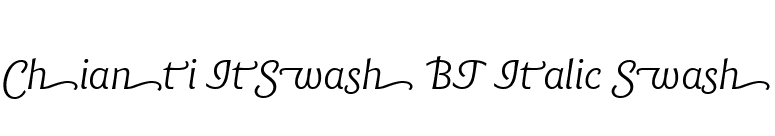 Chianti ItSwash BT Italic Swash font preview