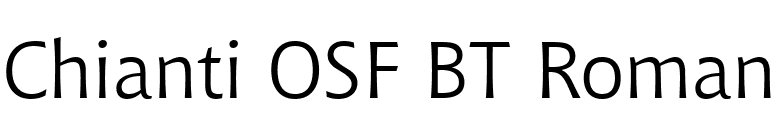 Chianti OSF BT Roman font preview