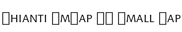 Chianti SmCap BT Small Cap font preview