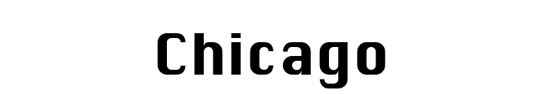Chicago font preview