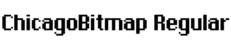 ChicagoBitmap Regular font preview