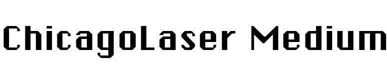 ChicagoLaser Medium font preview