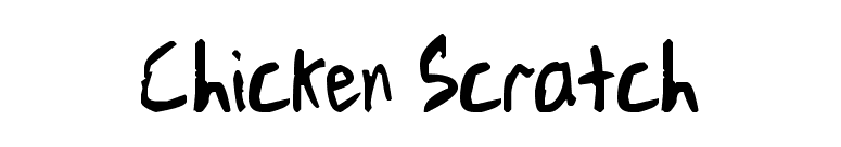Chicken Scratch font preview