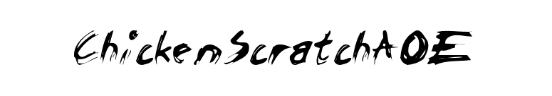 ChickenScratchAOE font preview