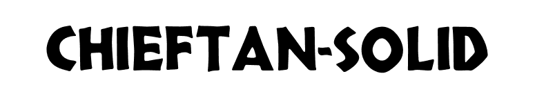 Chieftan-Solid font preview