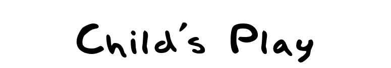 Child's Play font preview