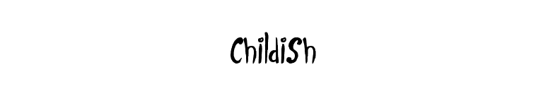 childish font preview