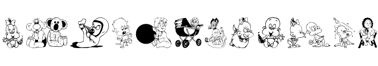 ChildrenBats font preview