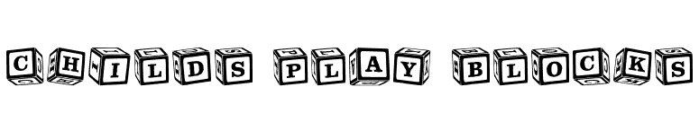 Childs Play Blocks font preview