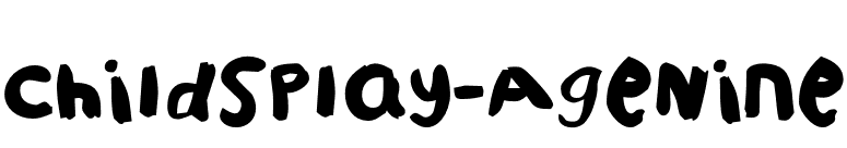 ChildsPlay-AgeNine font preview