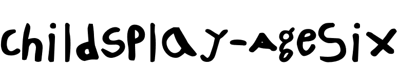 ChildsPlay-AgeSix font preview