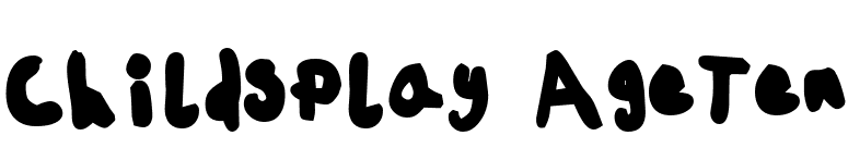 ChildsPlay AgeTen font preview
