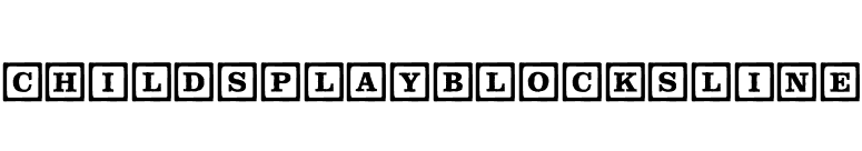 ChildsPlayBlocksLine font preview