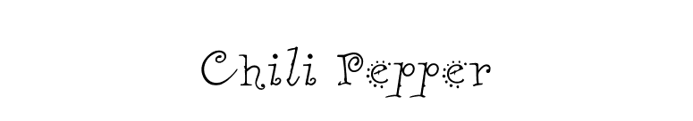 Chili Pepper font preview