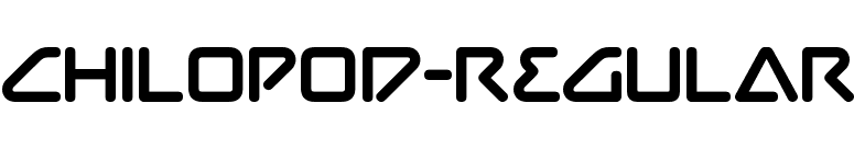 Chilopod-Regular font preview