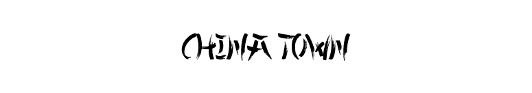 China Town font preview