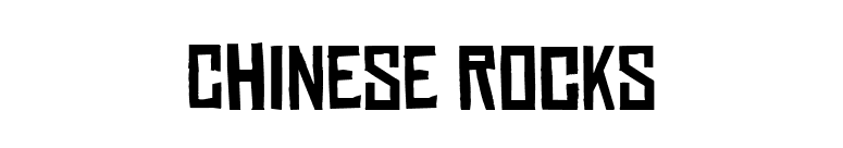 Chinese Rocks font preview