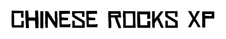 Chinese Rocks Xp font preview