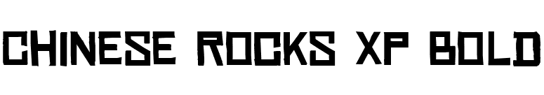 Chinese Rocks Xp Bold font preview
