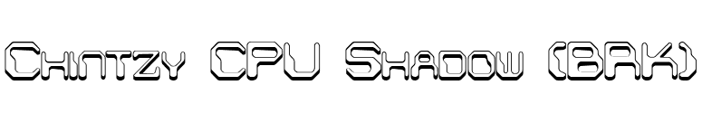 Chintzy CPU Shadow (BRK) font preview