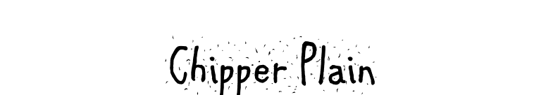 Chipper Plain font preview