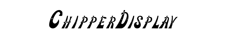 ChipperDisplay font preview