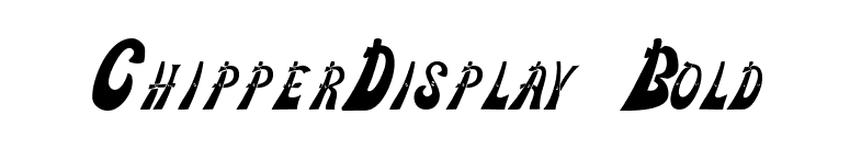 ChipperDisplay Bold font preview