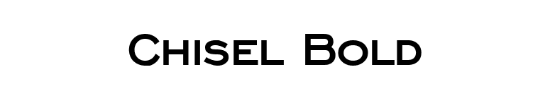 Chisel Bold font preview