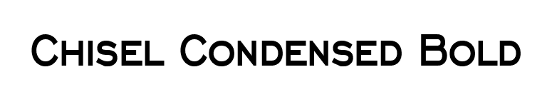 Chisel Condensed Bold font preview
