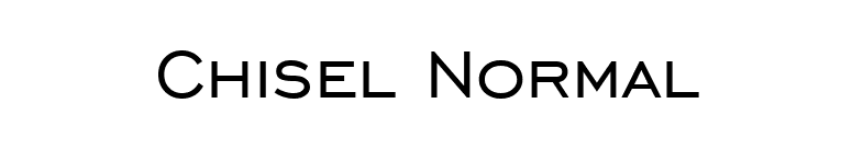 Chisel Normal font preview