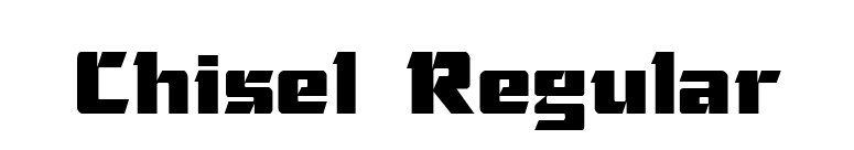 Chisel Regular font preview