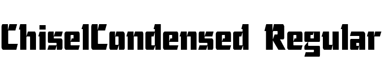 ChiselCondensed Regular font preview