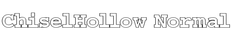 ChiselHollow Normal font preview