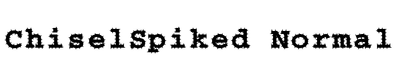 ChiselSpiked Normal font preview