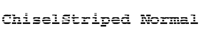 ChiselStriped Normal font preview
