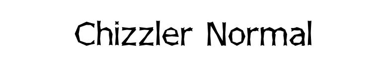 Chizzler Normal font preview
