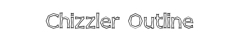Chizzler Outline font preview